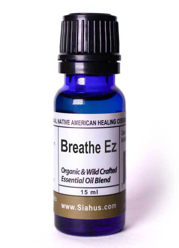 Breathe EZ essential oil blend in bottle