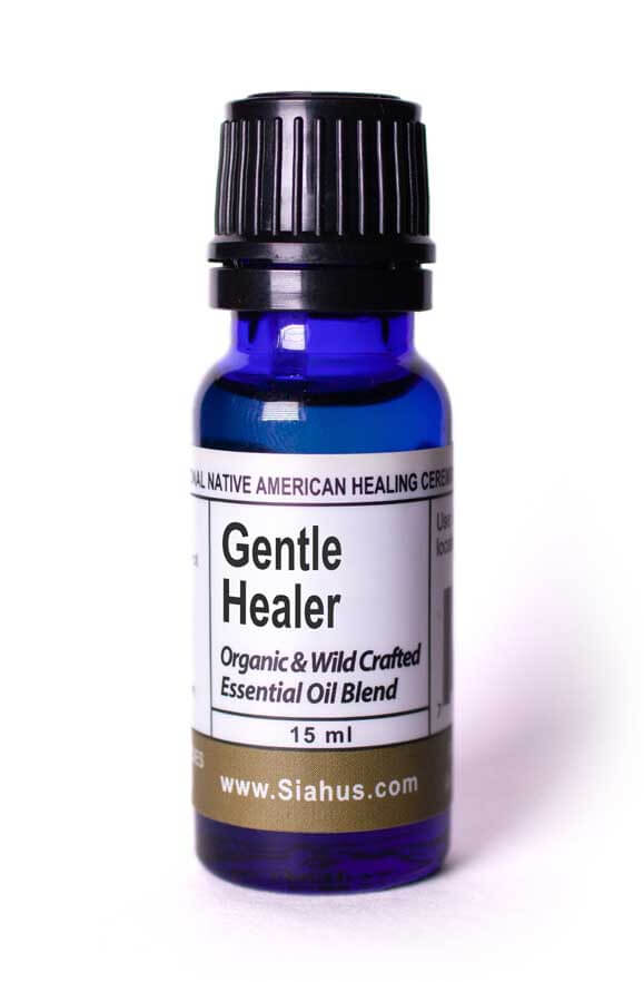 Gentle Healer essential oil blend in bottle
